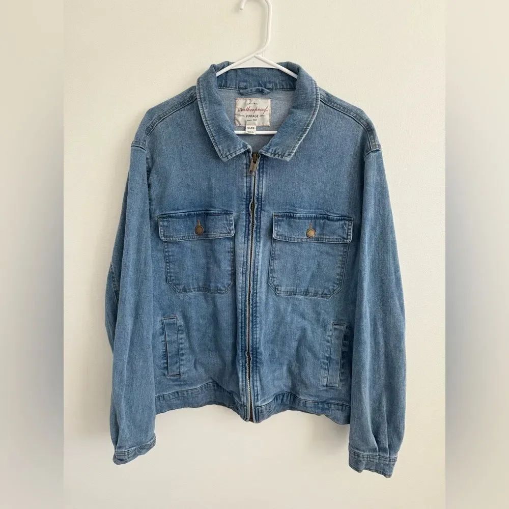 Weatherproof Vintage Denim Zip-Up